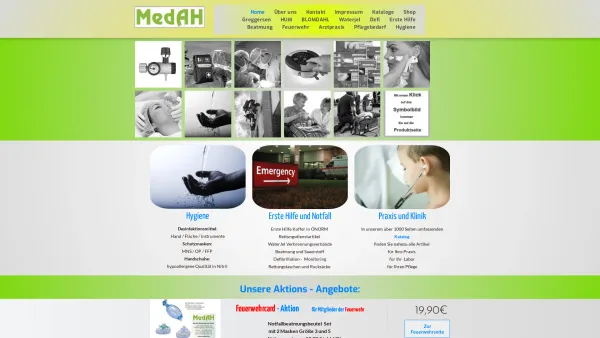 Website Screenshot: MedAH - Hüttenegger Medizintechnik GmbH - MedAH Medizintechnik Ihr Fachhandel im Gesundheitswesen - Date: 2023-06-23 12:06:49