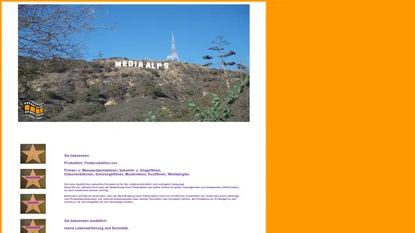 Website Screenshot: media-alps - media-alps, Schnittservice, Film und Video aus Leonding - Date: 2023-06-23 12:06:50