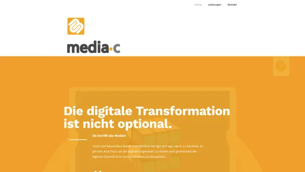 Website Screenshot: media-c Marketing Services - Home - media-c Digital Solutions - Date: 2023-06-14 10:43:47