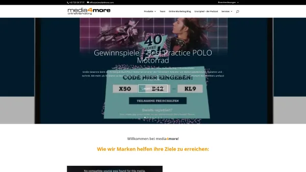 Website Screenshot: media4more - Online Zielgruppen Marketing und Content Distribution - Date: 2023-06-23 12:06:49