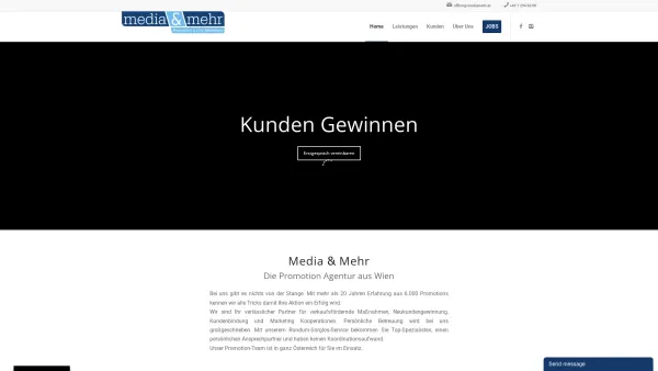 Website Screenshot: Media Mehr Promotion Carambole web cluster - Promotion Agentur Wien - Media & Mehr: Sampling, B2B, POS Promotion - Date: 2023-06-23 12:06:49