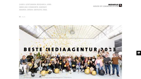 Website Screenshot: Mediaplus Austria GmbH - Mediaplus Austria | Home - Date: 2023-06-23 12:06:50