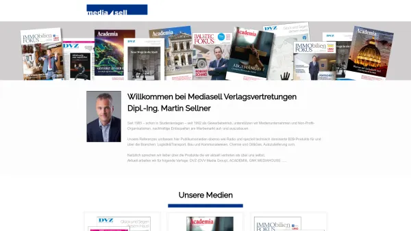 Website Screenshot: MediaSell Verlagsvertretung Dipl.-Ing. MartSellner - Mediasell - Verlagsvertretungen - Date: 2023-06-14 10:43:47