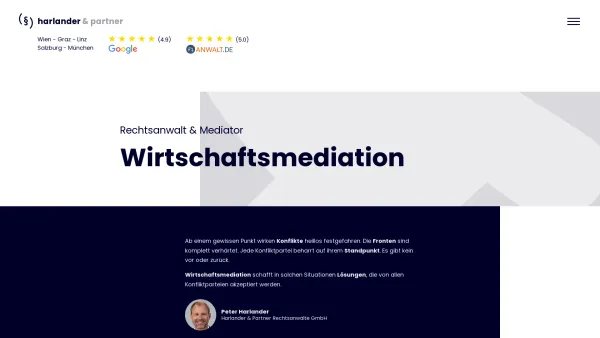 Website Screenshot: Mediation Salzburg Mediatorin Dr. Stubhann & Mediator Mag. Harlander Konfliktlösung durch Mediation & Schiedsverfahren - ( § ) Wirtschaftsmediation | Marketingrecht.eu - Date: 2023-06-23 12:06:52