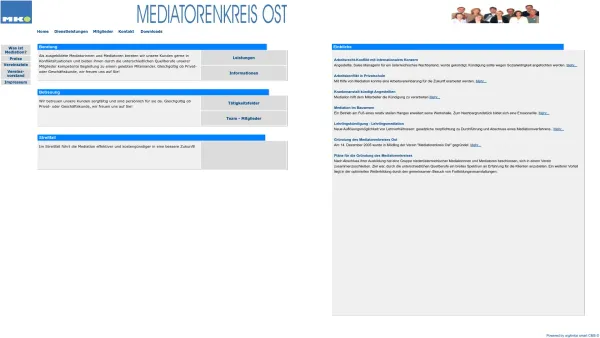 Website Screenshot: MEDIATION Dr. Josef Lueger - MKO - MEDIATORENKREIS OST - Date: 2023-06-23 12:06:52
