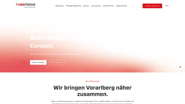 Website Screenshot: Vorarlberger Medienhaus Vorarlberg Österreich Austria - Russmedia - Date: 2023-06-23 12:06:52