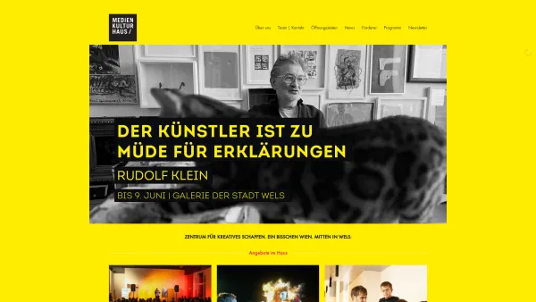 Website Screenshot: Medien Kultur Haus - Medien Kultur Haus – Kulturzentrum in Wels - Date: 2023-06-15 16:02:34