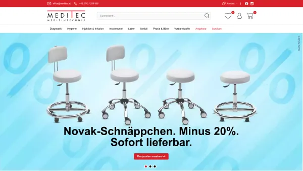 Website Screenshot: MEDITEC Medizintechnik GmbH - Meditec - Date: 2023-06-23 12:06:52