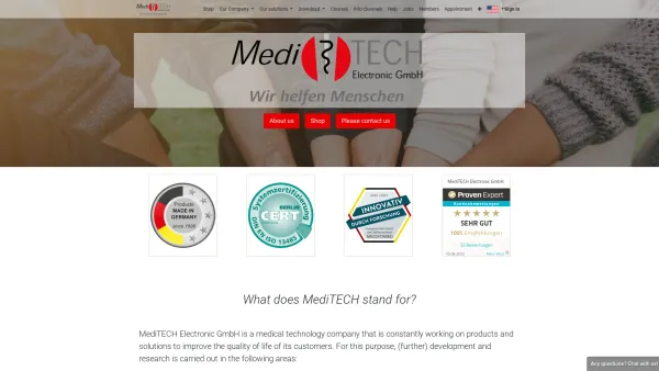 Website Screenshot: MediTECH Austria Electronic GmbH - Home | MediTECH Electronic GmbH - Date: 2023-06-23 12:06:52