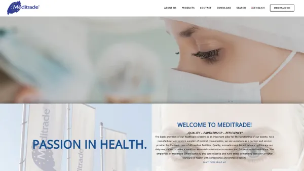 Website Screenshot: Meditrade Medicare GmbH - Home – Meditrade - Date: 2023-06-15 16:02:34
