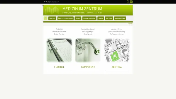 Website Screenshot: Medizin im Zentrum - Medizin im Zentrum | Linz - Date: 2023-06-23 12:06:52