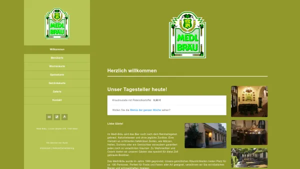 Website Screenshot: MEDL-BRÄU - Medl Bräu :: Startseite - Date: 2023-06-23 12:06:52