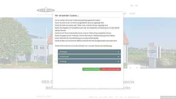 Website Screenshot: MED TRUST - MED TRUST - Ihr österreichischer Hersteller und Diabetesexperte - Date: 2023-06-23 12:06:52