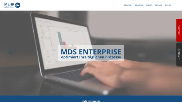 Website Screenshot: MEHR-Datasystems Gesellschaft m.b.H. - mds - MEHR Datasystems - Date: 2023-06-23 12:06:54