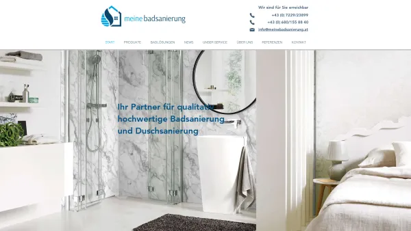Website Screenshot: Meine Badsanierung - Badsanierung und Duschsanierung OÖ / 07229/23899 - Date: 2023-06-15 16:02:34