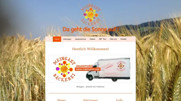 Website Screenshot: Bäckerei Meingast Unbenanntes Dokument - Herzlich Willkommen! - Meingast Bäckerei - Date: 2023-06-23 12:06:55
