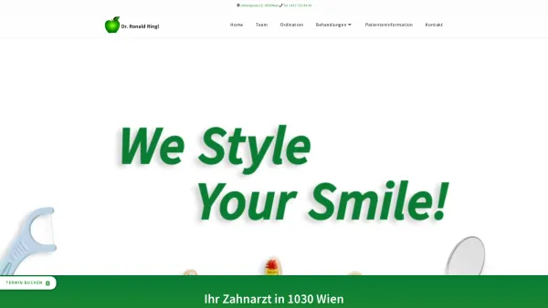 Website Screenshot: DDr. Ronald Ringl - Dr. Ronald Ringl | Ihr Zahnarzt in 1030 Wien - Date: 2023-06-23 12:06:55