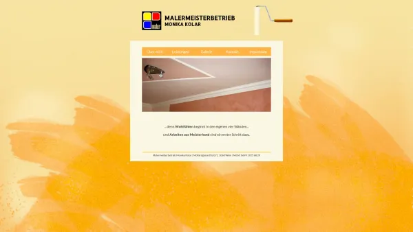 Website Screenshot: Malermeisterbetrieb - Monika Kolar - Malermeisterbetrieb Monika Kolar - Date: 2023-06-14 16:37:30