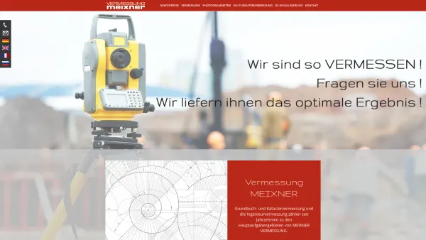 Website Screenshot: MEIXNER HARALD SENATOR H.C. PROF DIPL-ING DR - Vermessung MEIXNER - Ihr Vermessungsbüro für Österreich - Date: 2023-06-23 12:06:58