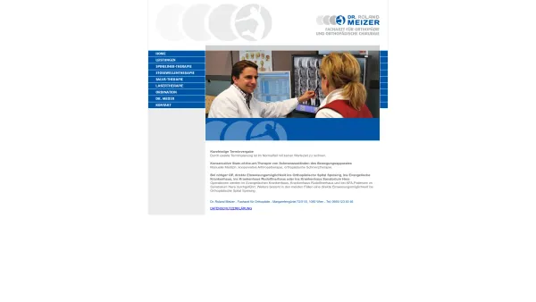 Website Screenshot: Dr. Roland Meizer Facharzt für Orthopädie und orthopädische Chirurgie - Dr. Roland Meizer - Facharzt für Orthopädie und orthopädische Chirurgie - Date: 2023-06-15 16:02:34
