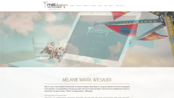 Website Screenshot: meldesign graphic. design. living. art. - MELdesign communication - graphic. design. living. art. - Date: 2023-06-14 10:43:48