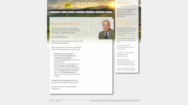 Website Screenshot: Mentalcoaching Dr. Kurt Riemer - Dr. Kurt Riemer | Mental- und Team-Coach - Date: 2023-06-23 12:07:01