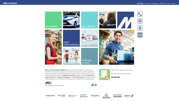 Website Screenshot: MERCHANDISING Institut für Verkaufsförderung GmbH - Verkaufsförderungsagentur Österreich | Merchandising - Date: 2023-06-23 12:07:01