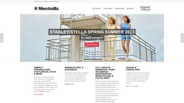 Website Screenshot: MERCHZILLA.COM Merchandise & Fashion Solutions - Home - Merchzilla - Merchandise & Fashion Solutions - Date: 2023-06-14 10:43:50