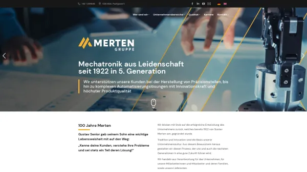 Website Screenshot: MERTEN - Merten – Gruppe - Date: 2023-06-23 12:07:01