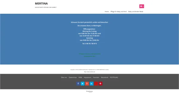 Website Screenshot: Lontschar KEG Spezial MERTINA  Austria - MERTINA Kids Fashion - Online-Shop - - Date: 2023-06-23 12:07:01