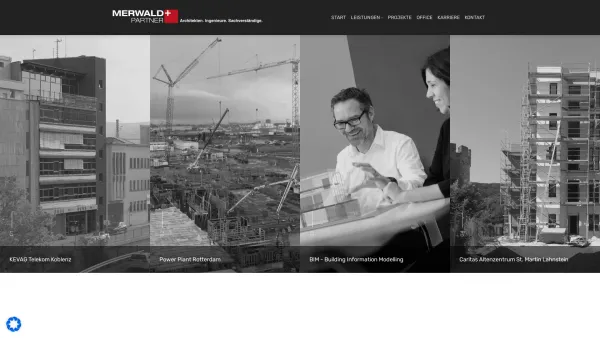 Website Screenshot: Axel O. Merwald - MERWALD + PARTNER Architekt Koblenz | Architekturbüro | Bausachverständiger | Architekturbüro | Baugutachten | Brandschutz | Brandschutzgutachten | Brandschutzplanung - Date: 2023-06-23 12:07:01