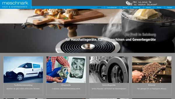 Website Screenshot: www.meschnark.at - Meschnark Hausgeräte- und Kaffeemaschinen-Service in Salzburg - Date: 2023-06-23 12:07:01