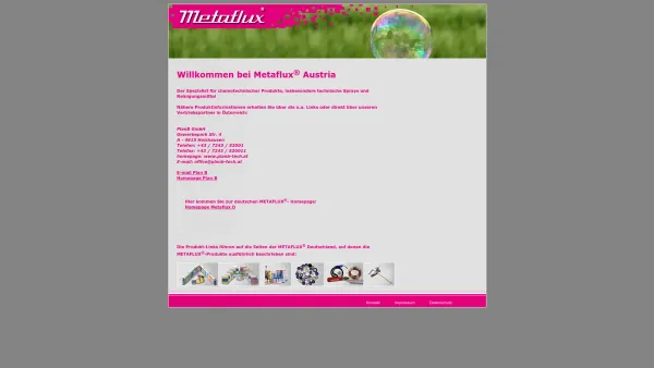 Website Screenshot: Metaflux Austria Index - METAFLUX_Austria Willkommen - Date: 2023-06-23 12:07:04
