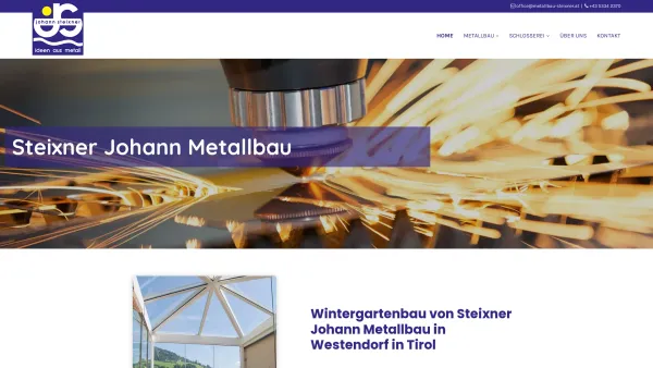 Website Screenshot: Metallbau Johann Steixner - Wintergartenbau - Metallbau Steixner in Westendorf, Tirol - Date: 2023-06-23 12:07:04