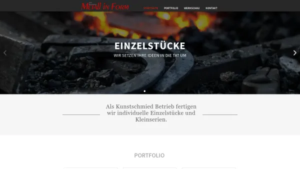 Website Screenshot: Metall in Form Kurt Reisenberger - Kunstschmied in zweiter Generation - Kurt Reisenberger - Metallinform - - Date: 2023-06-14 10:37:35