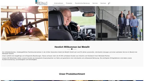 Website Screenshot: Metallit GmbH - Metallit GmbH | Ihr Werkstattpartner - Date: 2023-06-23 12:07:04