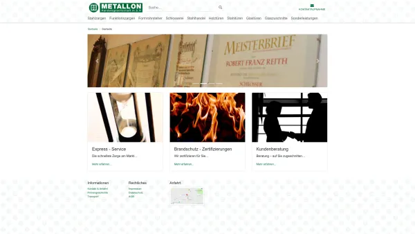 Website Screenshot: Metallon GesmH - Metallon Handelsgesellschaft m.b.H. - Date: 2023-06-14 10:43:50