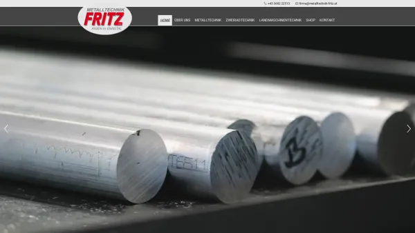 Website Screenshot: Josef Fritz GmbH - METALLTECHNIK FRITZ | Metalltechnik, Zweiradtechnik und Landmaschinentechnik - Date: 2023-06-23 12:07:04
