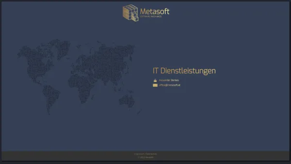 Website Screenshot: Metasoft e.U. - Metasoft - Software nach Mass - Date: 2023-06-23 12:07:04