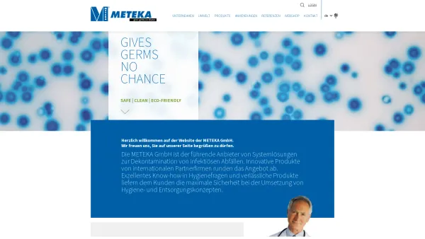 Website Screenshot: METEKA GmbH - Startseite - METEKA - Date: 2023-06-23 12:07:04
