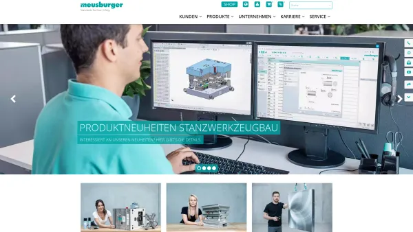 Website Screenshot: Meusburger Georg GmbH & Co KG - Meusburger Normalienhersteller Werkzeugbau Formenbau Maschinenbau - Date: 2023-06-23 12:07:04