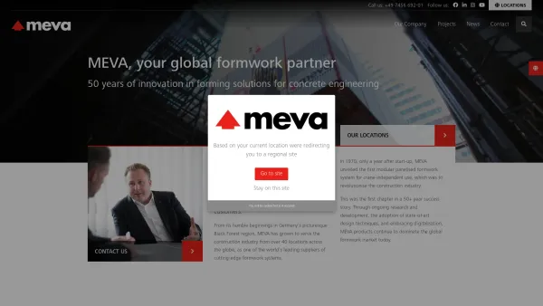 Website Screenshot: MEVA - Home - MEVA Global - Date: 2023-06-23 12:07:04