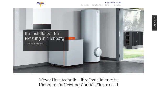 Website Screenshot: Meyer Haustehnik GmbH - Meyer Haustechnik GmbH - Meyer Haustechnik GmbH - Date: 2023-06-14 10:43:50