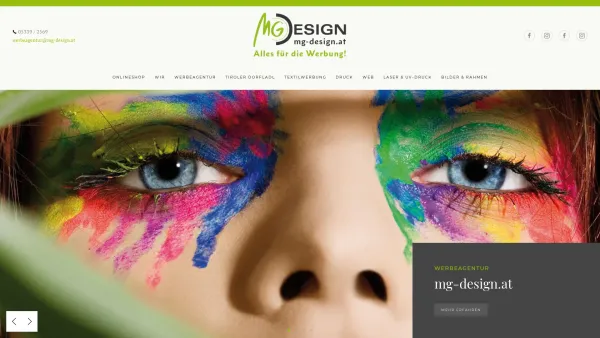 Website Screenshot: mg-design.at werbeagentur, beschriftungen & textilien - Alles für die Werbung! - mg-design.at - Date: 2023-06-23 12:07:07