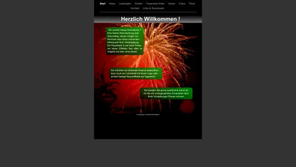 Website Screenshot: Pyrotechnik Michelitsch - Herzlich Willkommen ! - Date: 2023-06-14 10:43:50