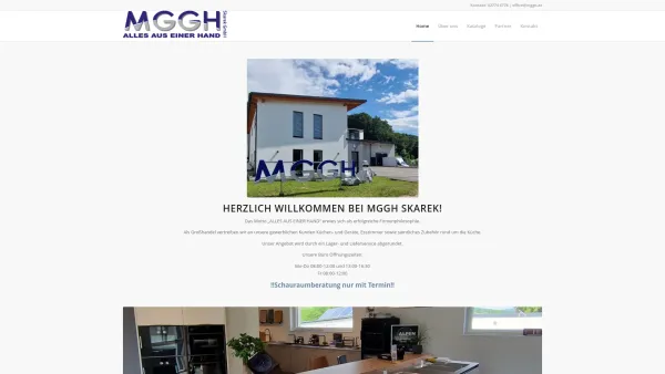 Website Screenshot: M.G.G.H Alfred und Ulrike Skarek MGGH A.U.Skarek OHG Möbel und Geräte - MGGH Skarek GmbH - Date: 2023-06-14 10:43:53