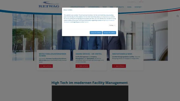 Website Screenshot: Sigrun Mobiler Hausmeister Dienst - REIWAG Facility Services GmbH: Reiwag Austria - Date: 2023-06-14 10:43:53