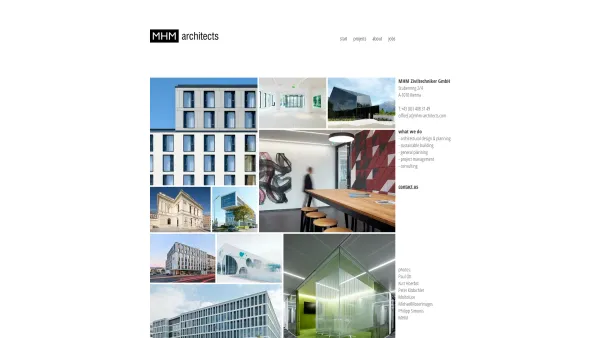 Website Screenshot: MHM architects - MHM architects - Date: 2023-06-23 12:07:07