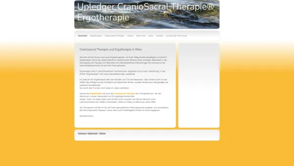 Website Screenshot: Praxis für CranioSacral Therapie und Ergotherapie - Wien - Ergotherapie + Craniosacral Therapie - Date: 2023-06-23 12:07:07