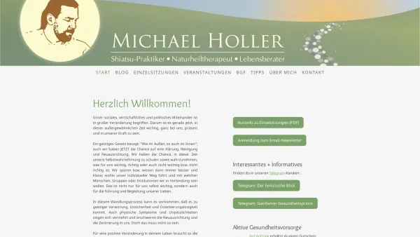 Website Screenshot: Michael Holler Praxis für Shiatsu + Lebensberatung, vital@work Betriebliche Gesundheitsförderung - Shiatsu + Lebensberatung - Michael Holler - Date: 2023-06-14 10:38:27